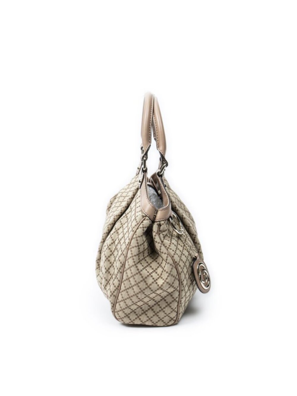 Gucci Mini Tote Beige Diamante Canvas - Picture 4 of 10